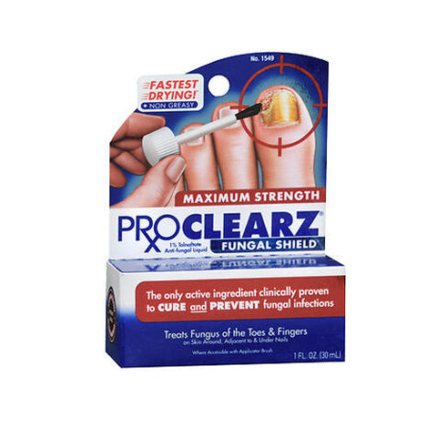 Pro Clearz, Fungal Shield 1% Tolnaftate Antifungal Liquid Maximum Strength, 1 Oz Pro Clearz