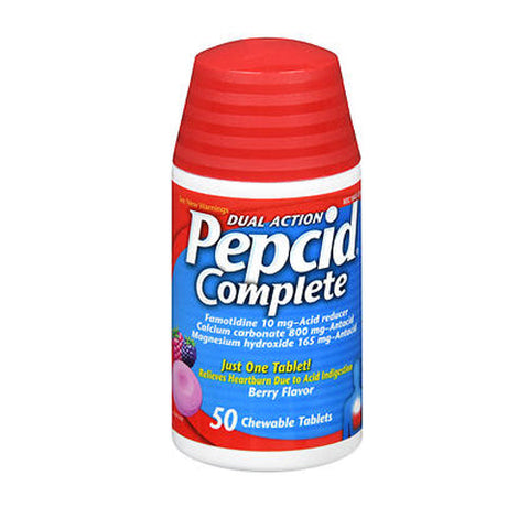 Pepcid, Complete Chewable Tablets Berry Flavor, 50 Tabs Pepcid