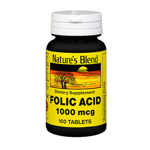 Nature's Blend, Folic Acid, 1000 Mcg, 100 Tabs Nature's Blend
