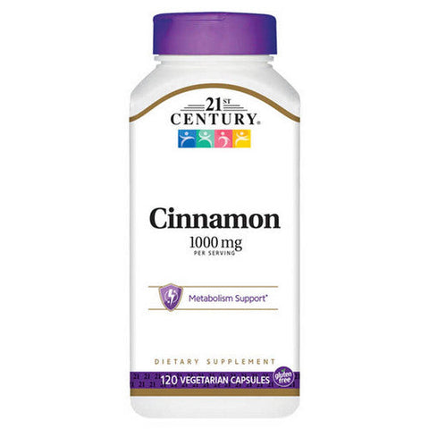 21st Century, 21st Century Cinnamon, 120 Caps 21st Century