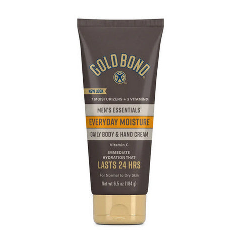 Gold Bond, Men'S Essentials Everyday Moisture Daily Body And Hand Cream, 6.5 Oz Gold Bond