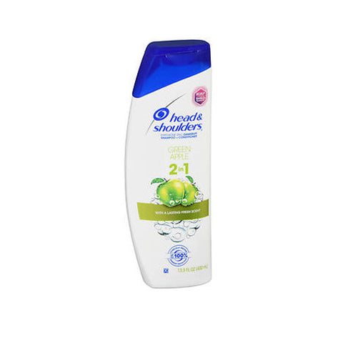 Head & Shoulders, 2 In 1 Dandruff Shampoo + Conditioner Green Apple, 13.5 Oz Head & Shoulders