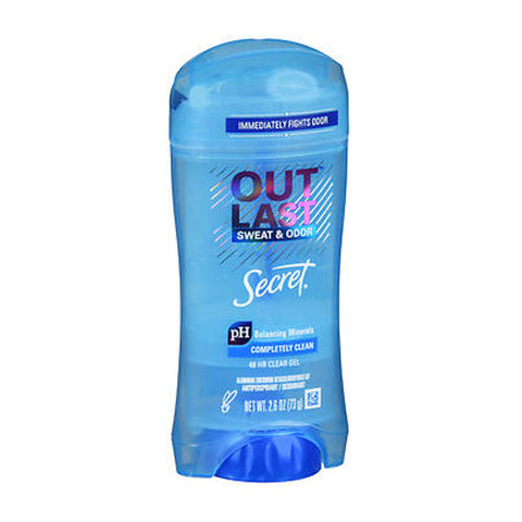 Secret, Outlast Antiperspirant - Deodorant Clear Gel Completely Clean, 2.6 Oz Secret
