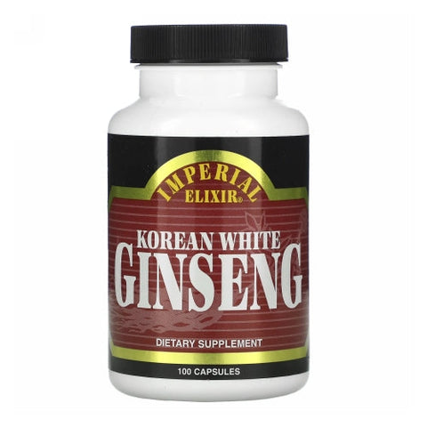 Imperial Elixir, Korean White Ginseng, 100 Caps Imperial Elixir