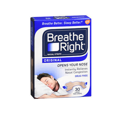 The Honest Company, Breathe Right Nasal Strips Original Tan Large, 30 Each Breathe Right