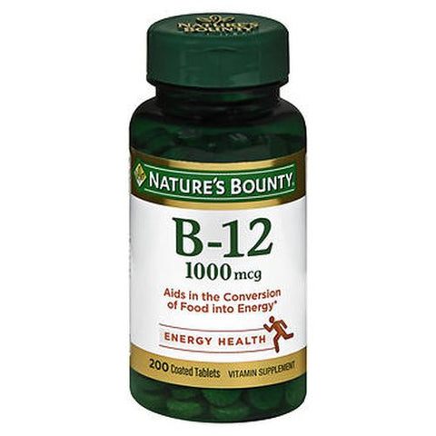 Nature's Bounty, Vitamin B-12, 1000 Mcg, 200 Tabs Nature's Bounty