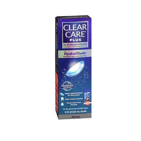 Clear Care, Plus 3% Hydrogen Peroxide Cleaning And Disinfecting Solution, 12 Oz Clear Care
