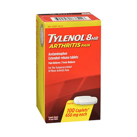 Tylenol, 8 Hr Arthritis Pain Caplets, 100 Tabs Tylenol