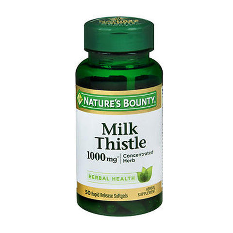 Nature's Bounty, Milk Thistle Rapid Release, 1000 mg, 50 Softgels Nature's Bounty