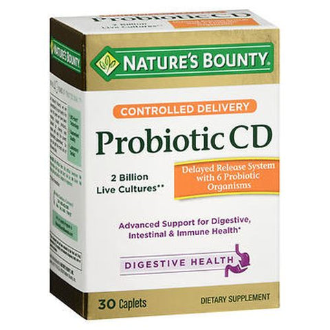Nature's Bounty, Nature's Bounty Controlled Delivery Probiotic CD Caplets, 30 Capsules Nature's Bounty
