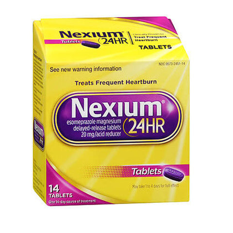 Nexium 24HR, Esomeprazole Magnesium Acid Reducer, 20 Mg, 14 Tabs Nexium 24HR