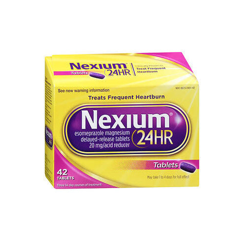Nexium 24HR, Esomeprazole Magnesium Acid Reducer, 20 Mg, 42 Tabs Nexium 24HR