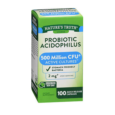 Nature's Truth, Daily Probiotic Acidophilus Quick Release Capsules, 3 mg, 100 Count Nature's Truth