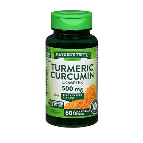 Nature's Truth, Turmeric Curcumin Complex Plus Black Pepper Extract Capsules, 500 Mg, 60 Caps Nature's Truth