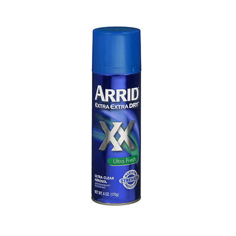Arrid, Extra Extra Dry Antiperspirant Deodorant Ultra Clear Aerosol Ultra Fresh, 6 Oz Arrid