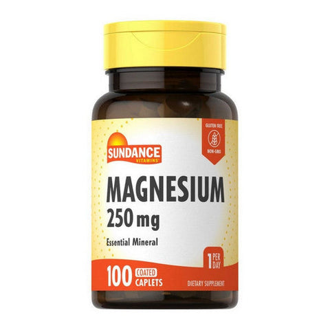 Sundance, Magnesium Coated Caplets, 250 mg, 100 Tabs Sundance