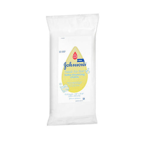 Johnson's, Head To Toe Cleansing Cloths Extra Large, 15 Each Johnson's