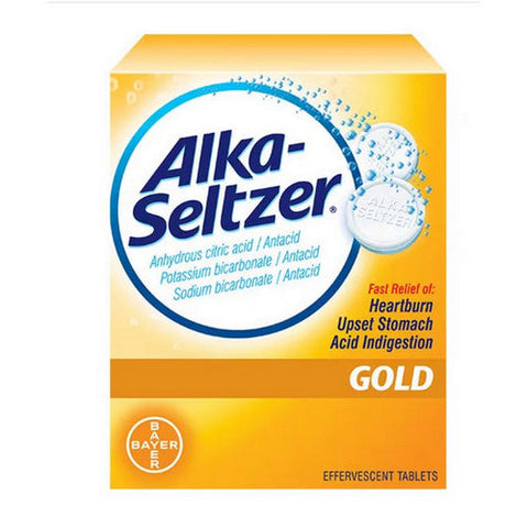 Alka-Seltzer, Effervescent Tablets Gold, 36 Tabs Alka-Seltzer