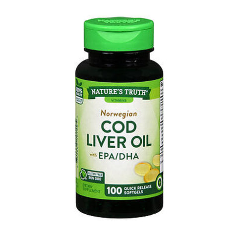 Nature's Truth, Norwegian Cod Liver Oil With Epa And Dha, 100 Caps Nature's Truth