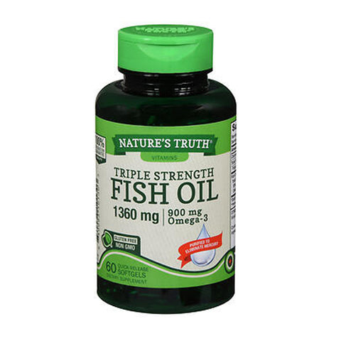 Nature's Truth, Fish Oil Quick Release Softgels Triple Strength, 1400 Mg, 60 Caps Nature's Truth