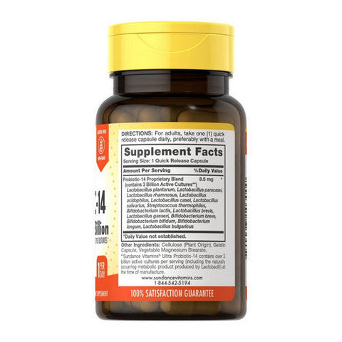 Sundance, Ultra Probiotic-10 Complex Quick Release Capsules, 60 Caps Sundance