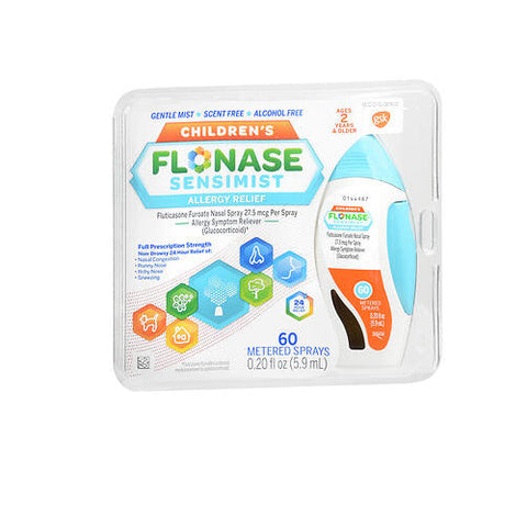Flonase, Children'S 24 Hour Allergy Relief Fluticasone Furoate Sensimist Nasal Spray, 27.5 Mg, 0.20 Oz Flonase