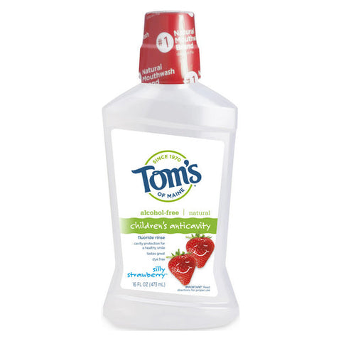 Tom's Of Maine, Silly Strawberry Childrens Fluoride Rinse, 16 Oz Tom's Of Maine