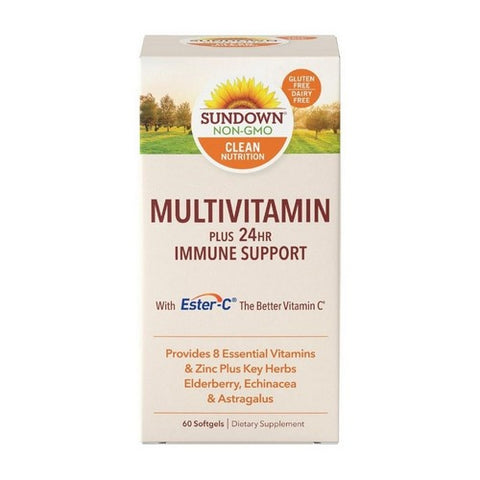 Sundown Naturals, Sundown Naturals Multi + Daily Immune Support Softgels, 60 Caps Sundown Naturals
