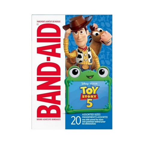 Band-Aid, Adhesive Bandages Assorted Sizes Toy Story 4, 20 Each Band-Aid
