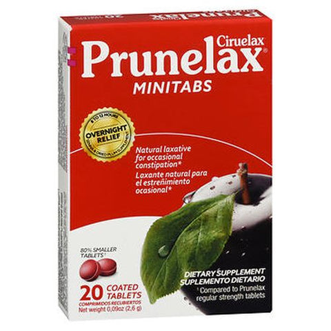Prunelax, Ciruelax Dietary Supplement Minitabs, 20 Tabs Prunelax