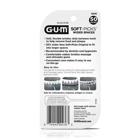 Gum, Soft-Picks Wider Spaces, 50 Each Gum