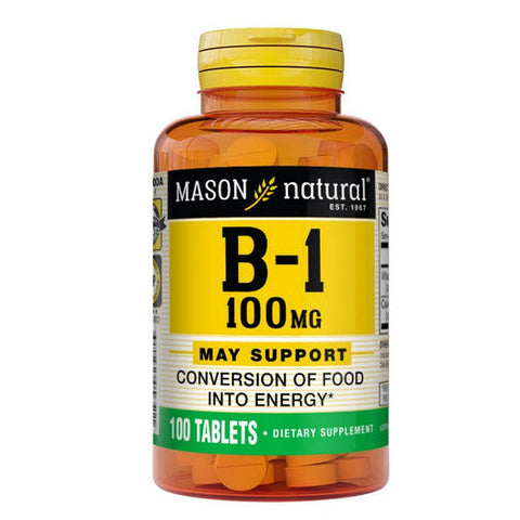 Mason, Natural Vitamin B1, 100 Mg, 100 Tabs Mason