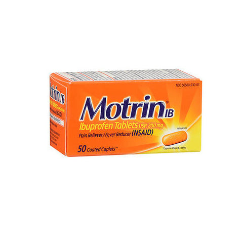 Motrin, Ib Coated Caplets, 50 Coated Caplets Motrin