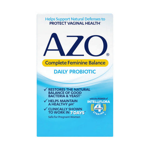 Azo, Complete Feminine Balance Daily Probiotic, 30 Caps Azo