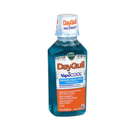 Vicks, Severe+ Vapocool Cold & Flu Liquid, 12 Oz Vicks