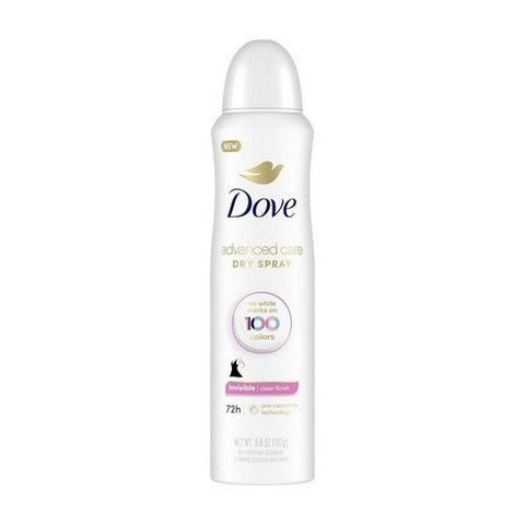 Dove, Advanced Care Antiperspirant Deodorant Dry Spray Invisible Clear Finish, 3.8 Oz Dove