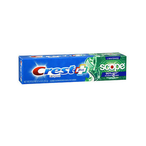 Crest, Complete Multi-Benefit Fluoride Toothpaste Whitening + Scope Outlast Mint, 5.4 Oz Crest