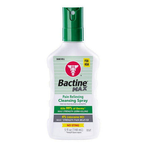 Bactine, Max Pain Relieving Cleansing Spray, 5 Oz Bactine