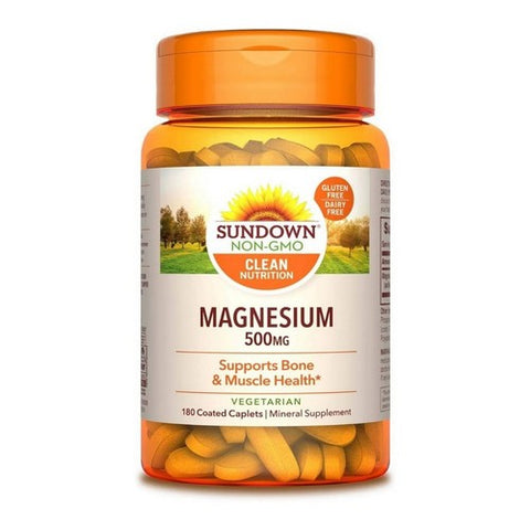 Sundown Naturals, Magnesium, 500 mg, 180 Caps Sundown Naturals