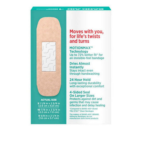 Band-Aid, Skin-Flex Adhesive Bandages Assorted Sizes, 20 Each Band-Aid