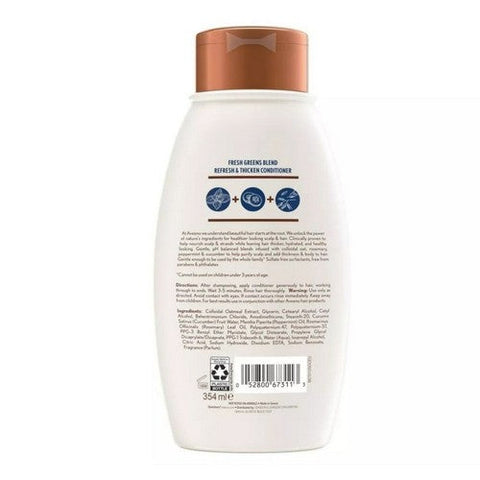 Aveeno, Scalp Soothing Fresh Greens Blend Conditioner Clarifying And Volumizing, 12 Oz