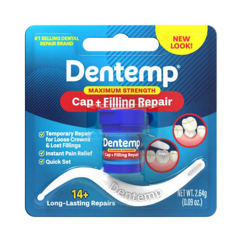 Dentemp, Dentemp Maximum Strength Cap + Filling Repair, 2.64 Grams Dentemp