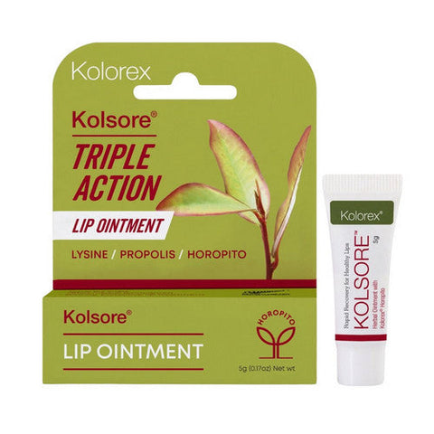 Kolorex, Kolsore Triple Action Lip Ointment, 5 Grams Kolorex