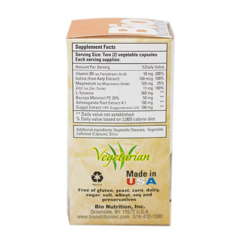 Bio Nutrition Inc, Thyroid Wellness, 60 Veg Caps Bio Nutrition Inc