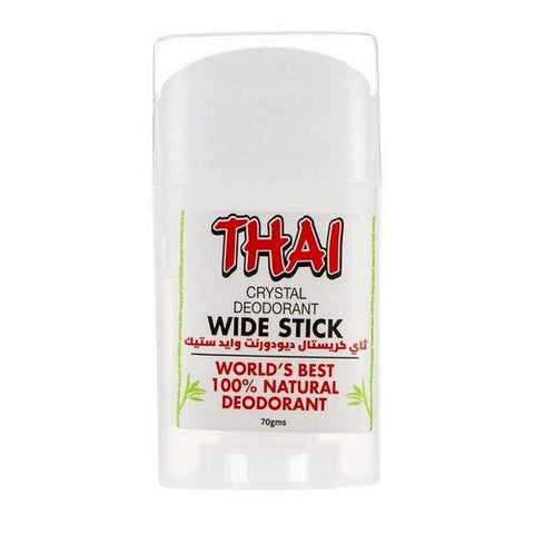 Thai Deodorant Stone, Thai Deodorant Wide Stick, 70 Grams Thai Deodorant Stone