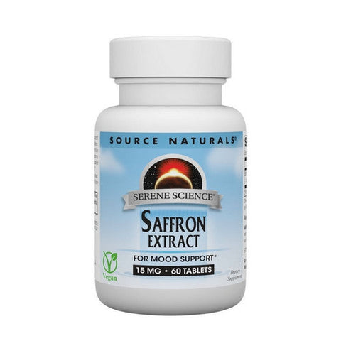 Source Naturals, Serene Science Saffron Extract, 15mg 60 Tabs Source Naturals