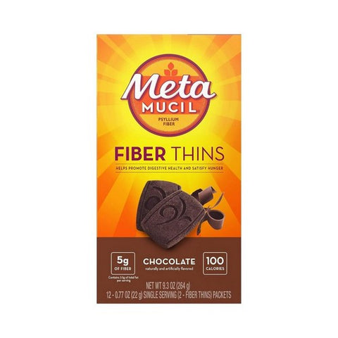 Metamucil, Fiber Thins Chocolate, 24 Count Metamucil