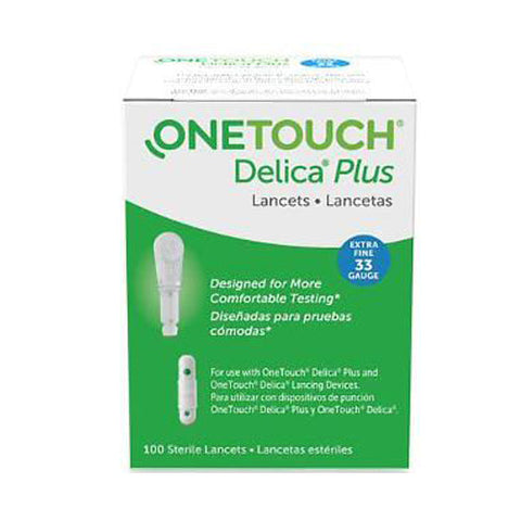 Onetouch, Delica Plus Lancets Fine 30 Gauge, Box Of 100 Onetouch