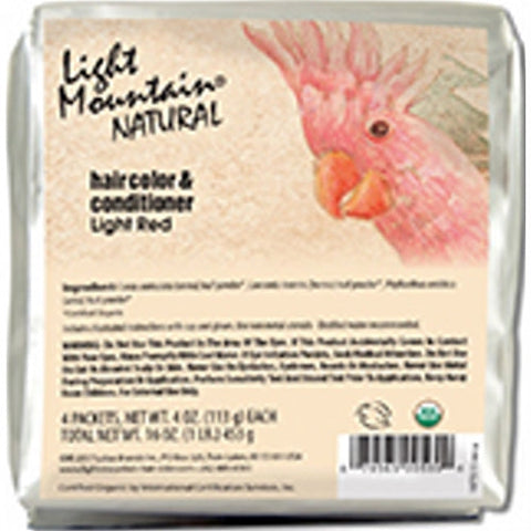 Light Mountain, Natural Hair Color & Conditioner, Light Red 16 Oz Light Mountain