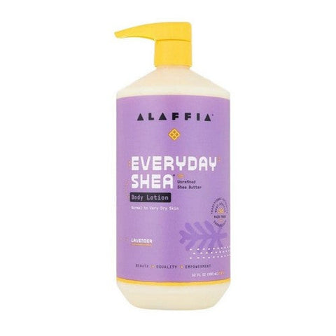 Alaffia, Everyday Lavender Body Lotion, 32 Oz Alaffia